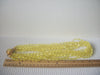 Chunky Multi Strand Necklace, Yellow Translucent Old Plastic 22" Long 82016