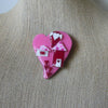 Vintage Lucinda House Pins, Glittery Valentine`s Day Love You Forever Hearts 61318