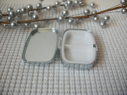 Vintage Stainless Steel Honey Bee Pill Box Square Tray 61318