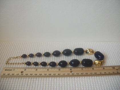 Vintage 20" Necklace, Purple Gold 030321