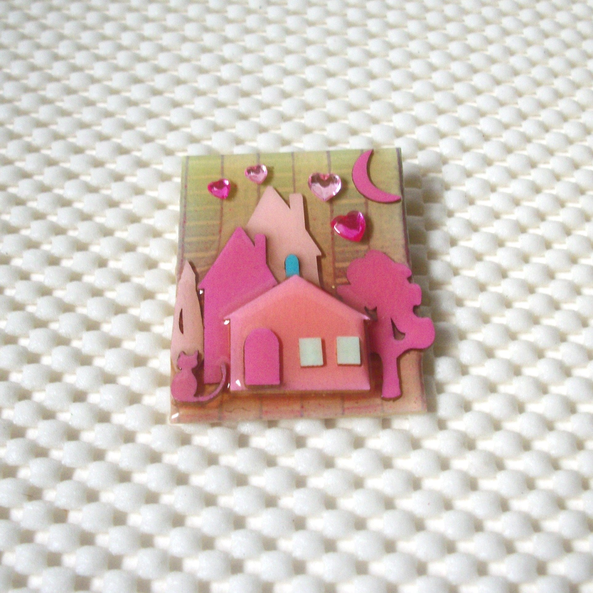 RARE Lucinda Valentine`s Day Pink Hearts Moon Love Forever 61318