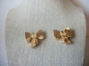 Swan Logo Gold Tone, Swarovski Clear Crystals, Ribbon Clip On Earrings 60218