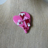 Vintage Lucinda House Pins, Glittery Valentine`s Day Love You Forever Hearts 61318