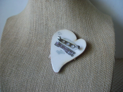 Vintage Lucinda House Pins, Glittery Valentine`s Day Love You Forever Hearts 61318