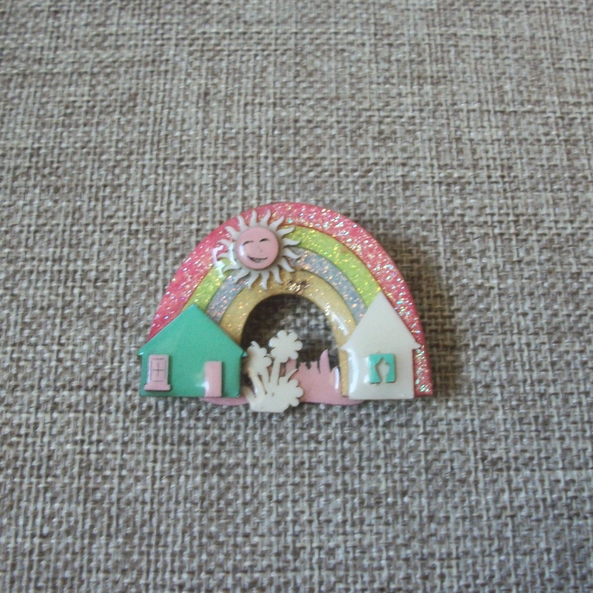 RARE Lucinda Pins Under The Rainbow Sun Flowers Glitter Pastels 021321
