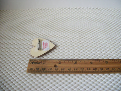 Vintage Lucinda House Pins Cat`s In Love Valentine`s Day Pink Red RARE