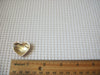 AS IS SOLD Vintage Brooch Pin Red Sparkling Rhinestones Heart Gold Tone 52017