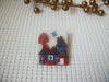 ARE Lucinda House Pins, Freedom  Butterfly Red Blue White Tulip Flower 021321