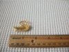 Vintage Brooch Pin, Red Rhinestones, Cardinal Bird, Green Enameled Leaf Branch, Gold Tone 72116B