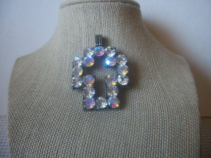 Larger Silver Tone Aurora Borelias Cross Pendant 63017