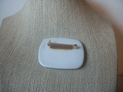 Nostalgic Fine Porcelain, Hand Painted Christmas Scene, Festive, Vintage Brooch Pin  53018