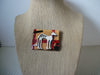 RARE Hard To Find Lucinda Pet Pins, Dog Graceful Little Kitty Friend Watching Love Glittery 61318