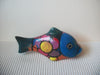 Vintage Colorful Southwestern Hand Painted Clay Fish C300