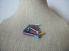 Vintage Jewelry Signed Colorful Kitty Cat, Hand Made, Murano Glass, Brooch Pin 022621