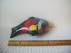 Vintage Colorful Southwestern Hand Painted Clay Fish C300