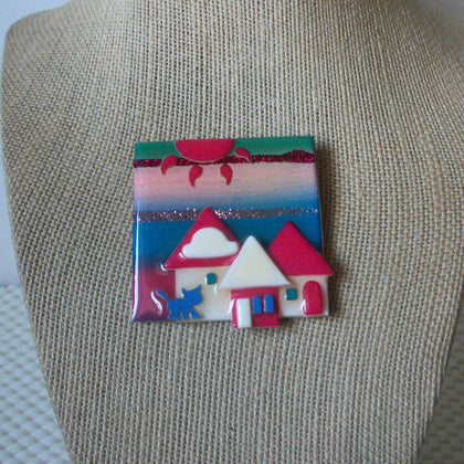 Vintage Lucinda House Pins, Bright Happy Day Always Sunshine In My Life 61318