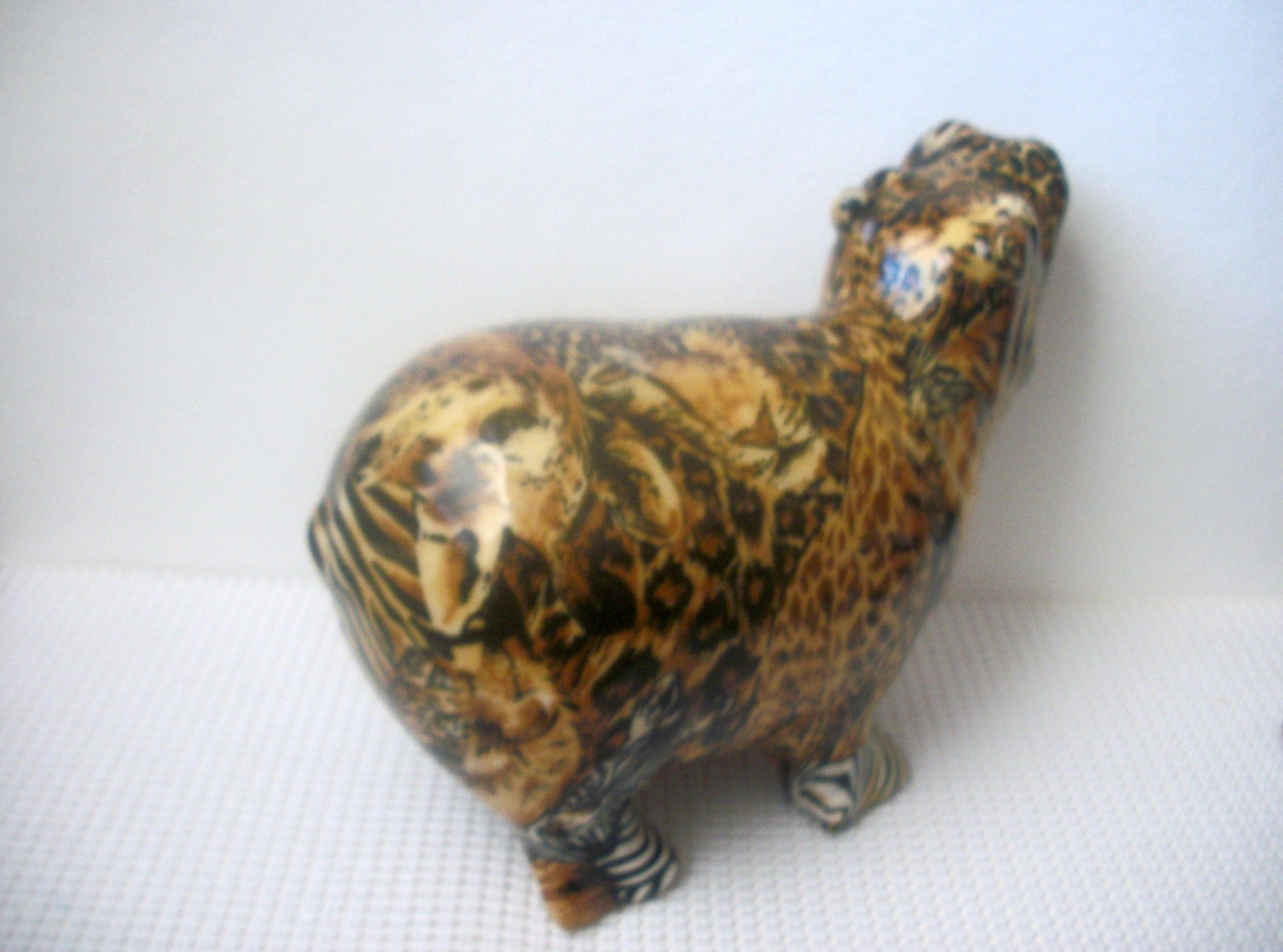 Vintage Hippopotamus Figurine Ceramic C300