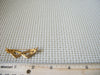 Vintage Brooch Pin Cats Eye Glasses Clear Blue Crystals Gold Tone 122220