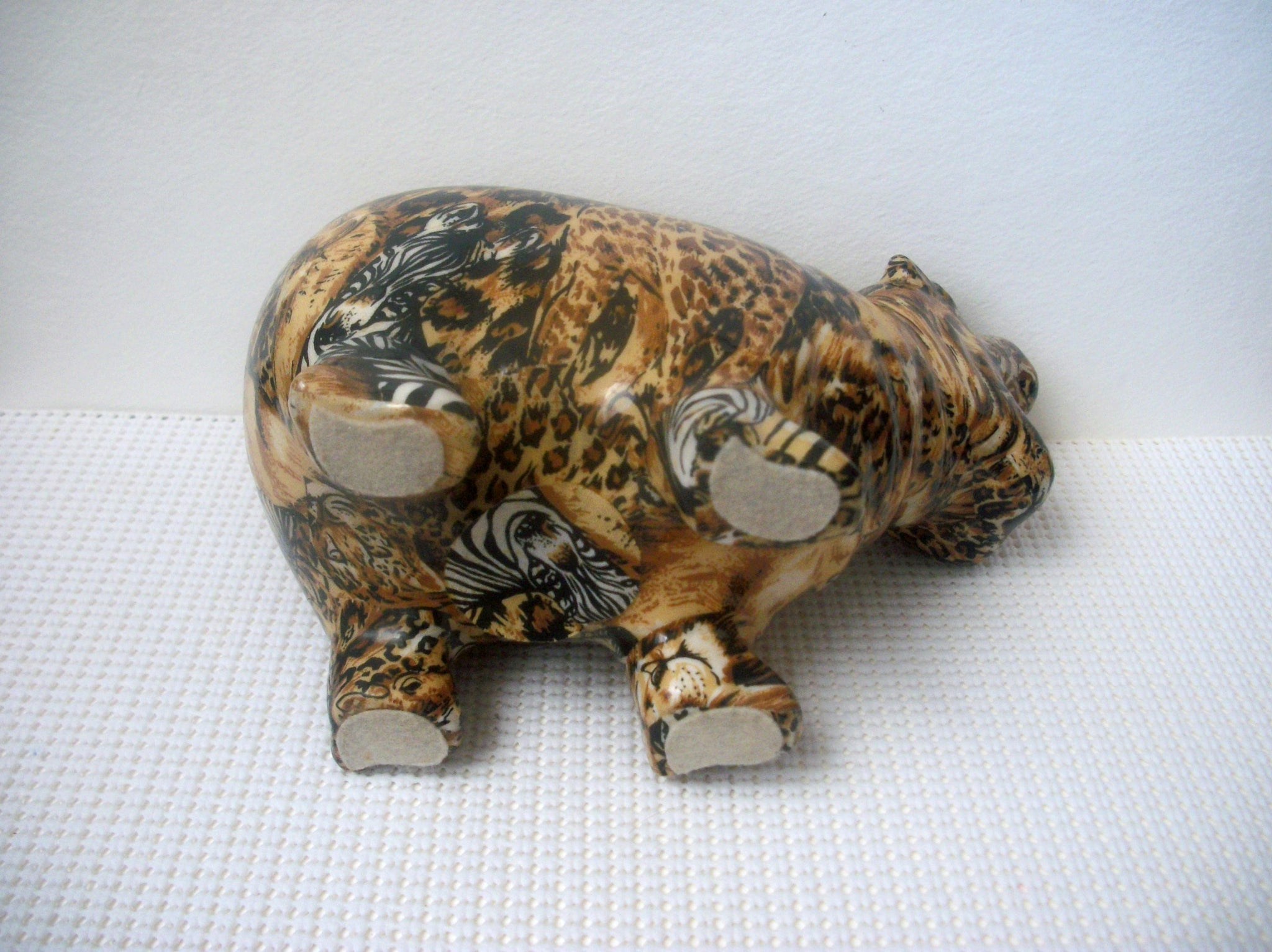 Vintage Hippopotamus Figurine Ceramic C300