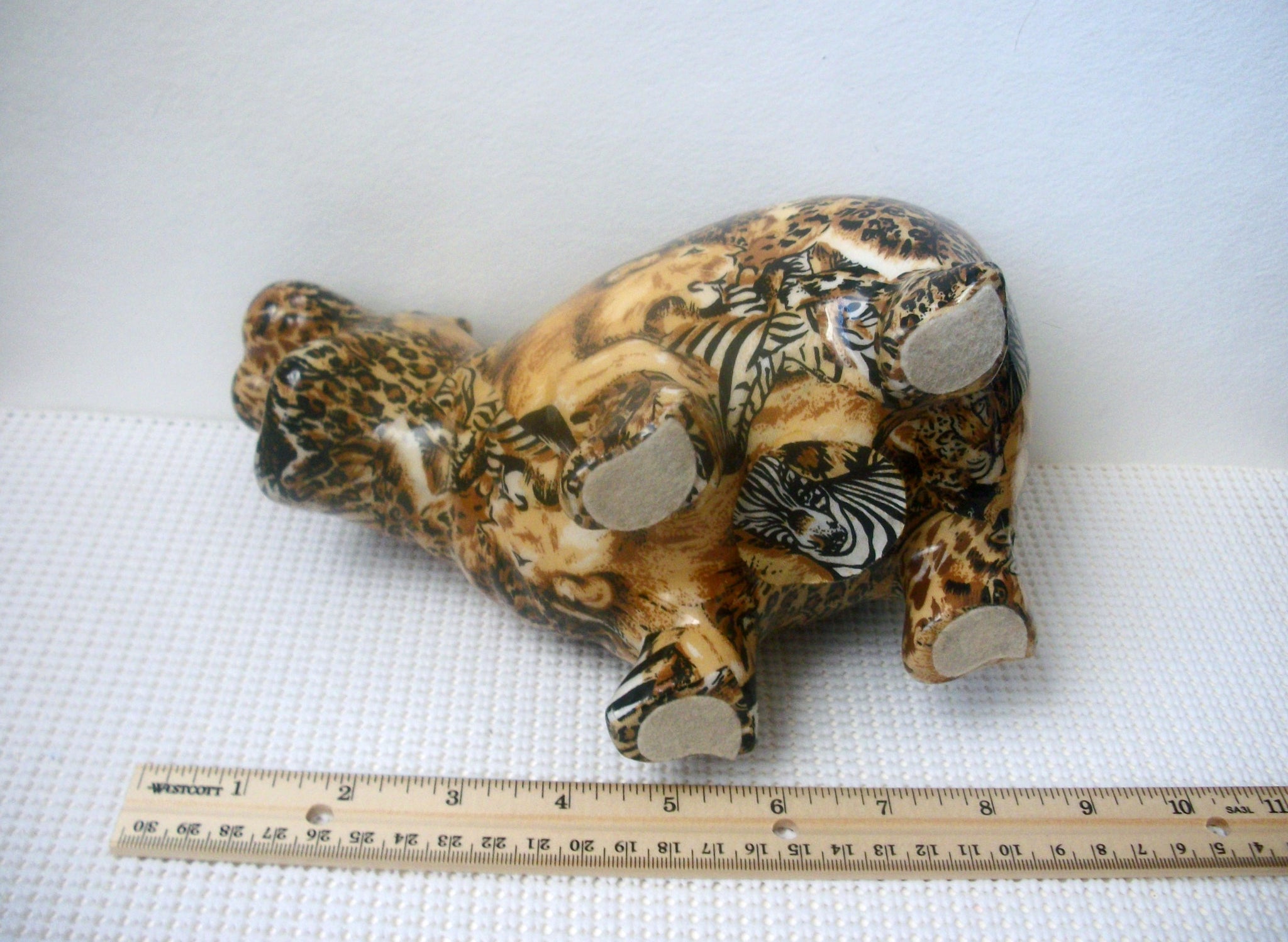 Vintage Hippopotamus Figurine Ceramic C300