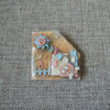 Vintage Lucinda House Pins Glitter Sky Mellow Sunny Day Happy Sun Birds Flowers