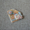 Vintage Lucinda House Pins Glitter Sky Mellow Sunny Day Happy Sun Birds Flowers