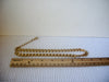 Retro Jewelry, 16" - 19" Long, Connecting Links, Beautiful Gold Tone, Glossy Matte, Vintage Necklace 51018