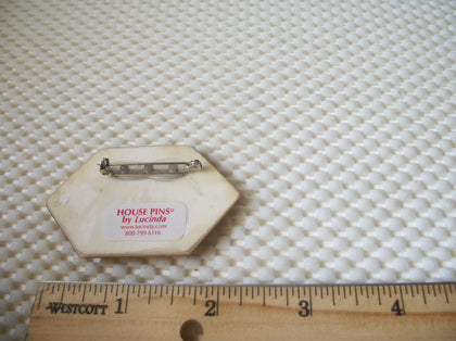 RARE Unique Lucinda House Pins Gold Angel Tree Decorated Christmas Present 41017