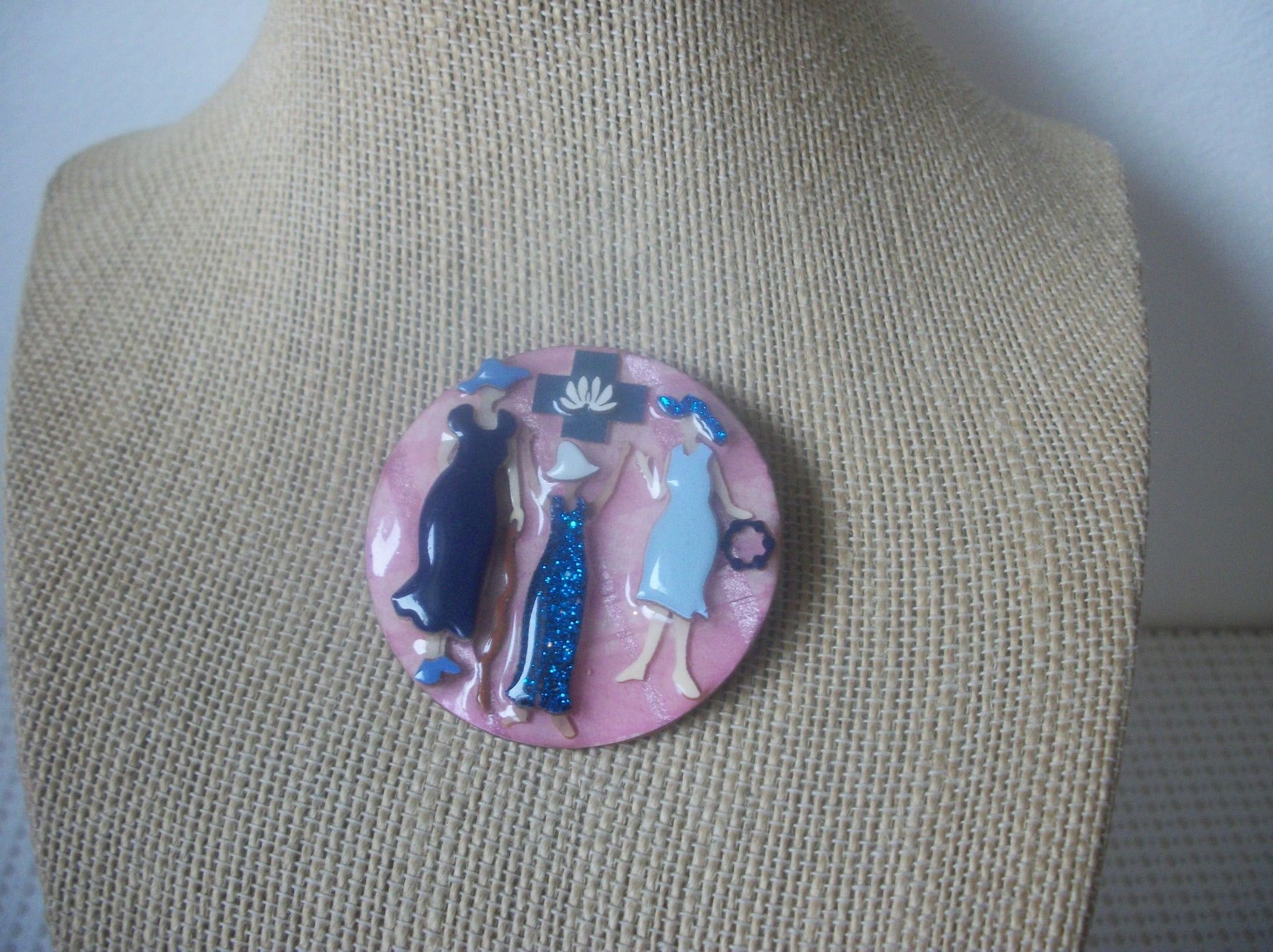 RARE Lucinda Woman Pins, Freedom Celebration Uplifting Power Love Sisterhood 021321