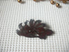 Vintage Brooch Pin, Flower Floral Victorian Cellulose Dark Brown 82317