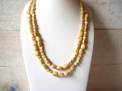 Retro Beige Tan Necklace 51520