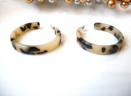Marilyn Ash Blonde Tortoise Earrings, Tortoise Shell Earrings, Tortoise Big Hoop  Earrings, Acetate Earrings, Resin Earrings S35
