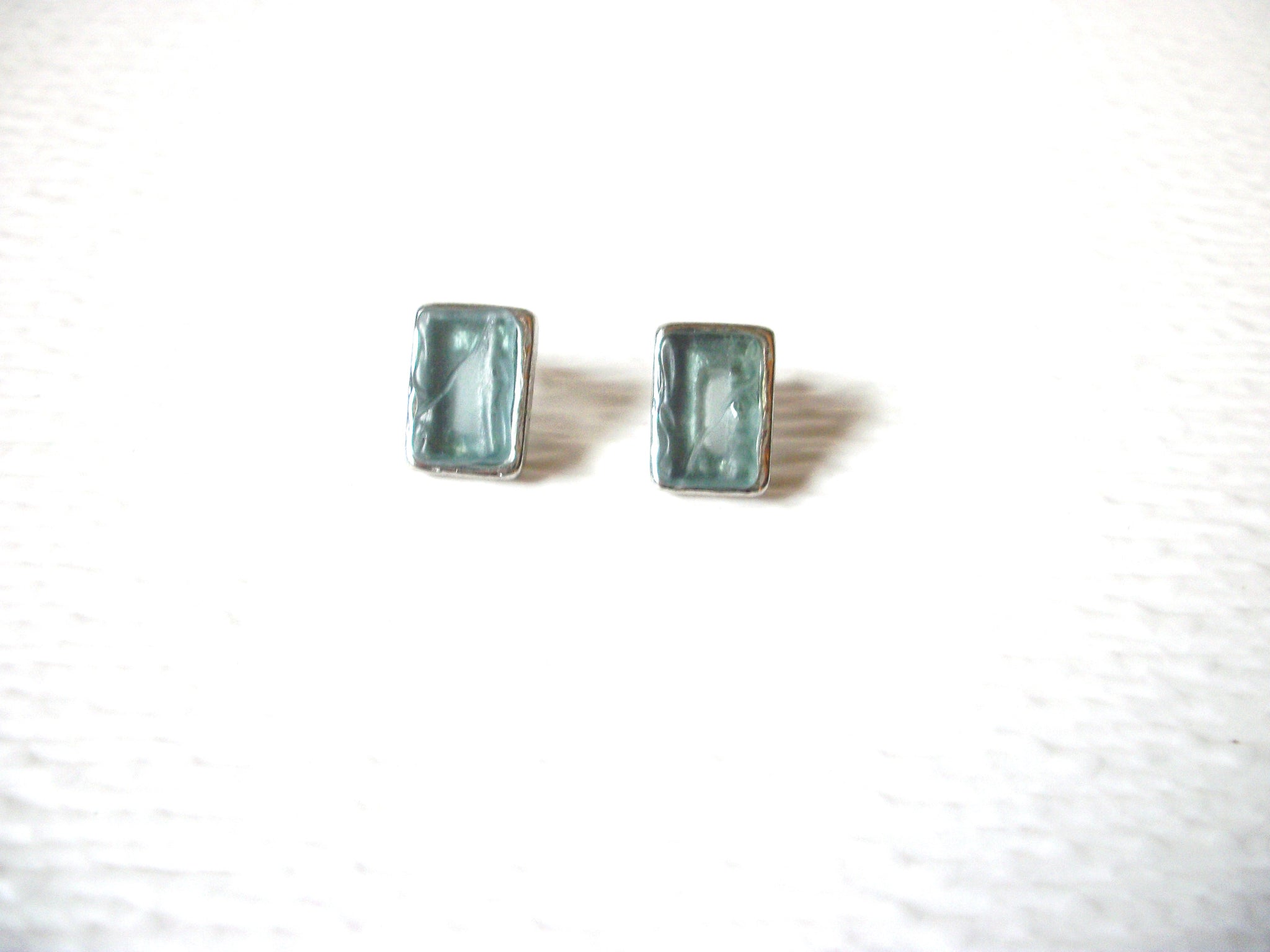 Vintage Chico`s Frosted Glass Small Stud Earrings 122820