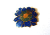 Vibrant Larger Cloisonne Flower Pin Brooch 5917