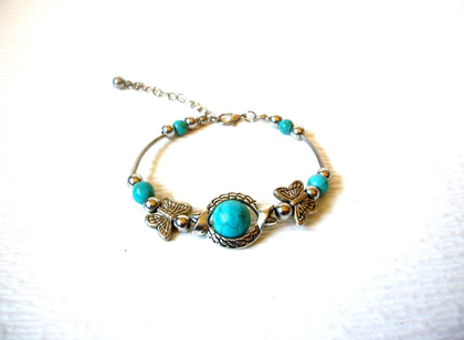 Vintage Southwestern Theme Butterfly Faux Stone Bracelet 71518