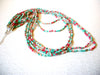 Vintage Pastel Toned Glass Seed Beads Necklace 121216