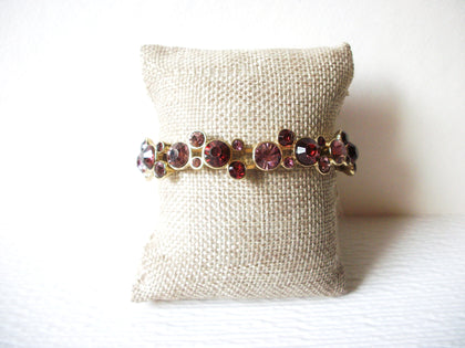 Retro Gold Toned Bejeweled Rhinestones Stretch Bracelet 92917