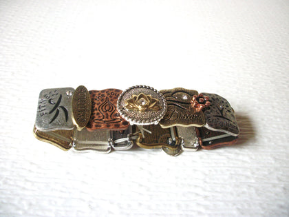Multi Toned Metal Inspirational Bracelet 62218