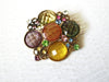 Colorful Rhinestone Flower Burst Brooch Pin Enhancer 71417