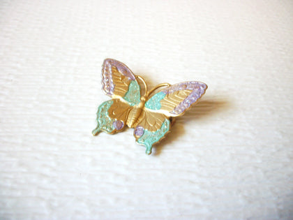 Vintage Pastel Butterfly Brooch Pin 92216