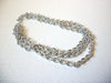 Retro Silver Toned Multi Strand Chain Links Necklace 123020