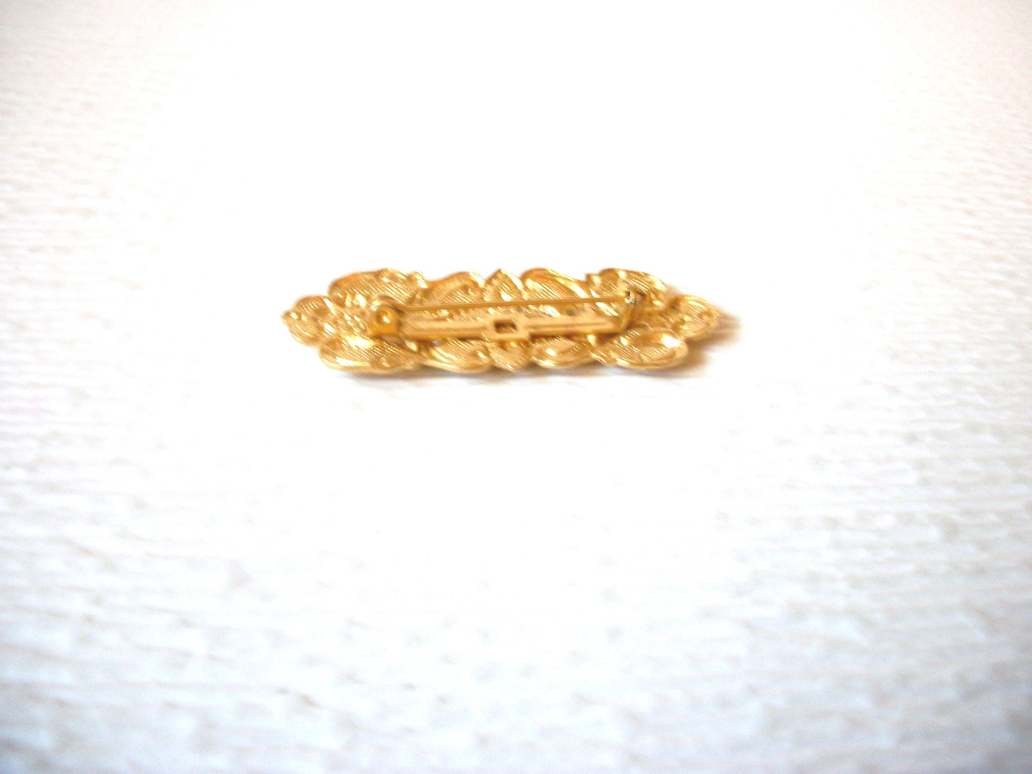 Vintage Art Deco Textured Brooch Pin 121216