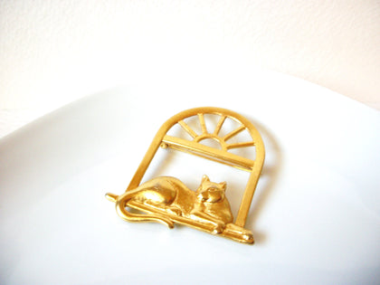 Vintage JJ Designer Cat Brooch Pin 81517