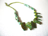 Green Dyed Natural Shaped Shell 24" Necklace 9216