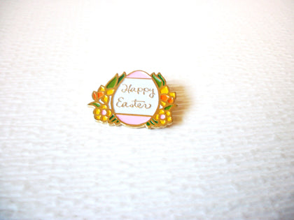 Vintage Happy Easter Brooch Pin 121216