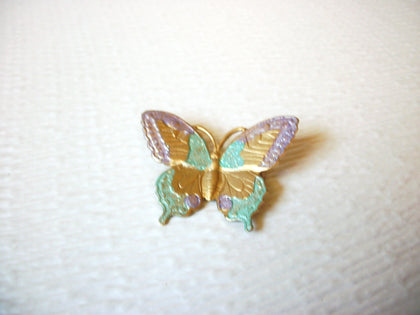 Vintage Pastel Butterfly Brooch Pin 92216