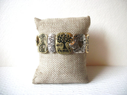 Multi Toned Metal Inspirational Bracelet 62218