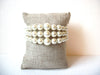 Vintage Wide Faux Pearl Wrap Around Bracelet 22617