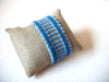 Vintage Hand Woven Blue Southwestern Glass Bracelet 30717