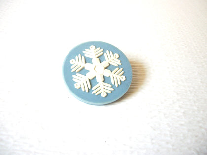Vintage HALLMARK Snowflake Plastic Brooch Pin 93017